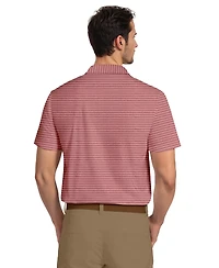 Pga Tour Men's Heathered Stripe Golf Polo Shirt