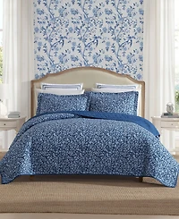 Laura Ashley Elaina Cotton 3-Pc. Quilt Set