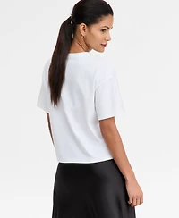 I.n.c. International Concepts Women's Cotton Embellished Tee, Macy's Exclusive