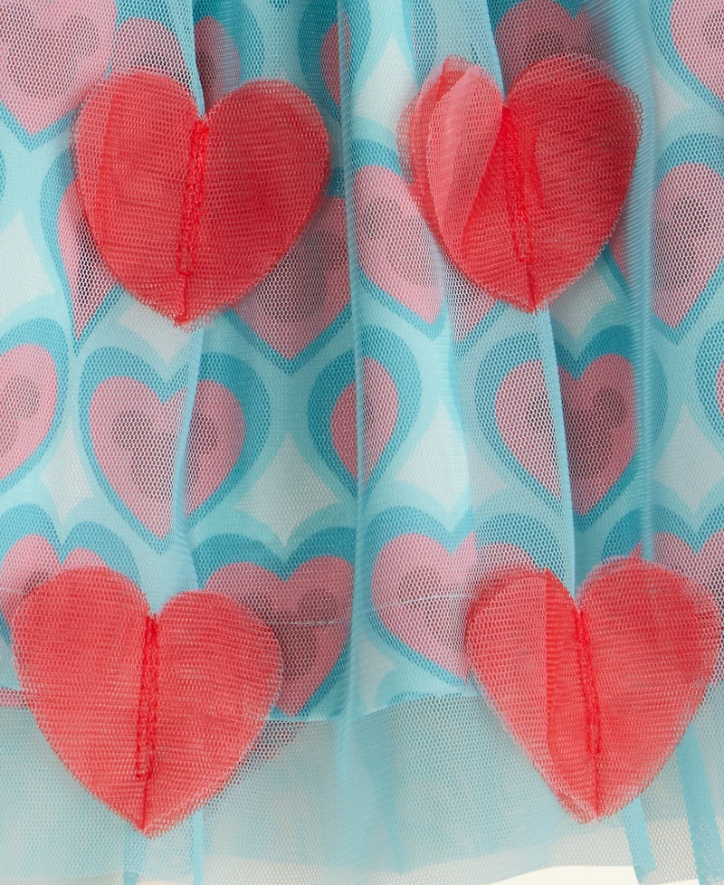 Disney | Macy's Girls 2T-6X Heart Printed Tulle Skirt, Exclusive