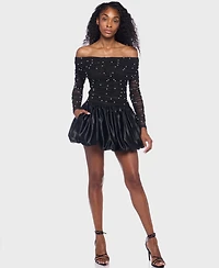Alex & Sophia Women's Embellished Off-The-Shoulder Top