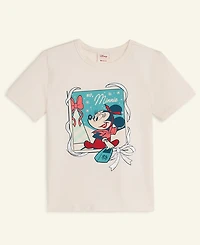 Disney | Macy's Girls 2T- 6X Minnie Mouse Graphic Tee, Exclusive