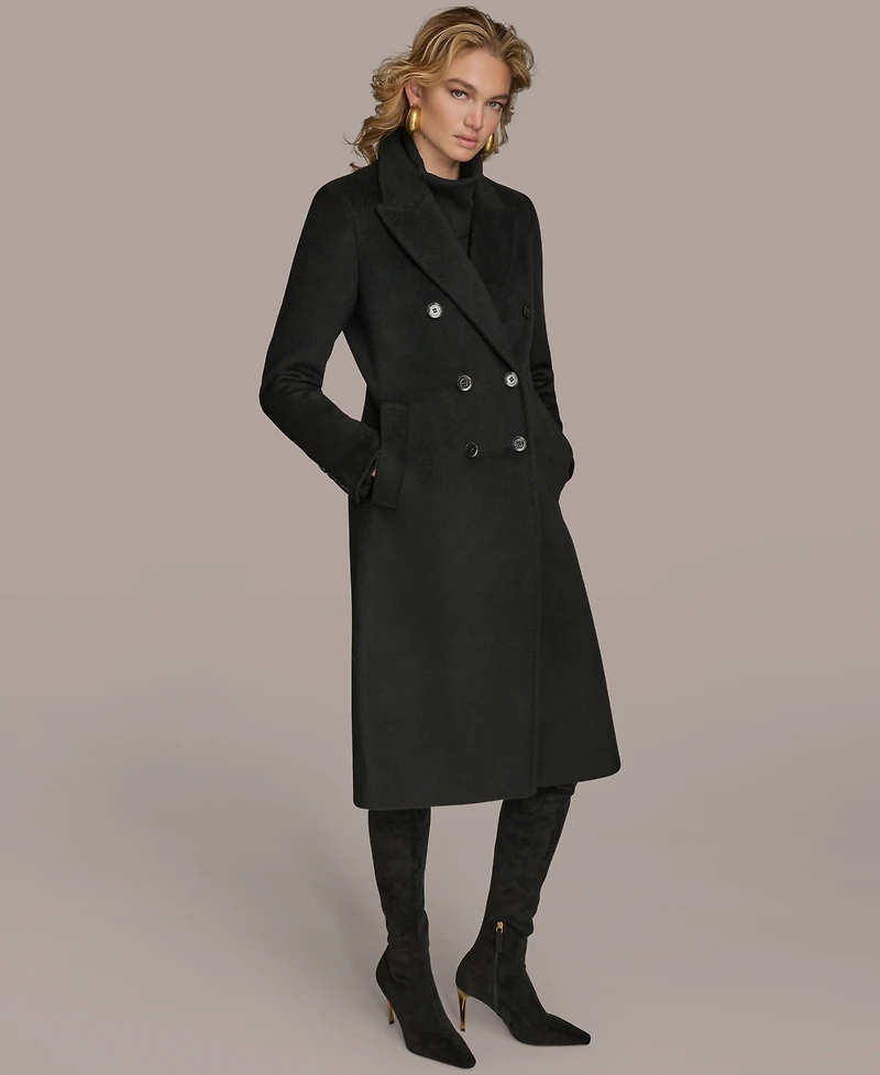 Donna Karan New York Women's Double-Breasted Reefer Coat