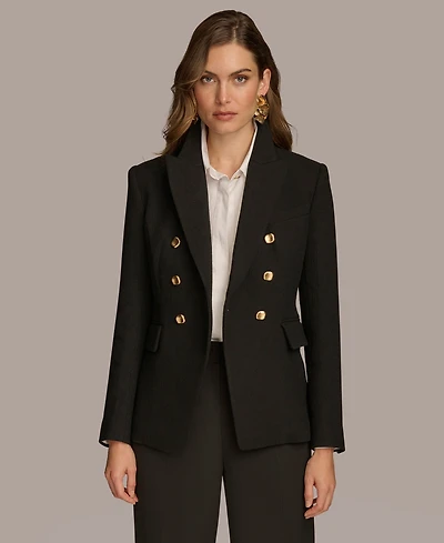 Donna Karan New York Women's Double Breasted Buttoned Blazer