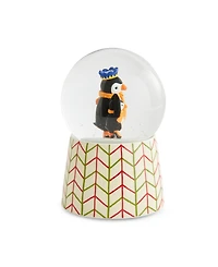 Spode Kit Kemp Christmas Skating Penguin Snow Globe