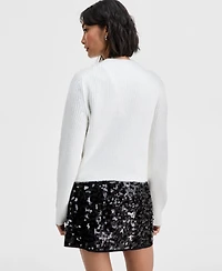 On 34th Women's Lurex Rhinestone-Button Cardigan, Macy's Exclusive