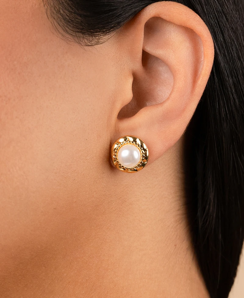 Sterling Forever Eudora Cultivated Pearl Stud Earrings