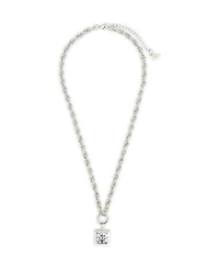 Sterling Forever Bess Cubic Zirconia Statement Chain Necklace