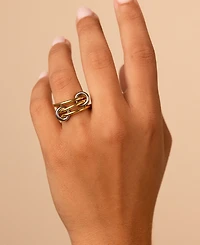 Sterling Forever Tamsen Linked Stacking Ring Set