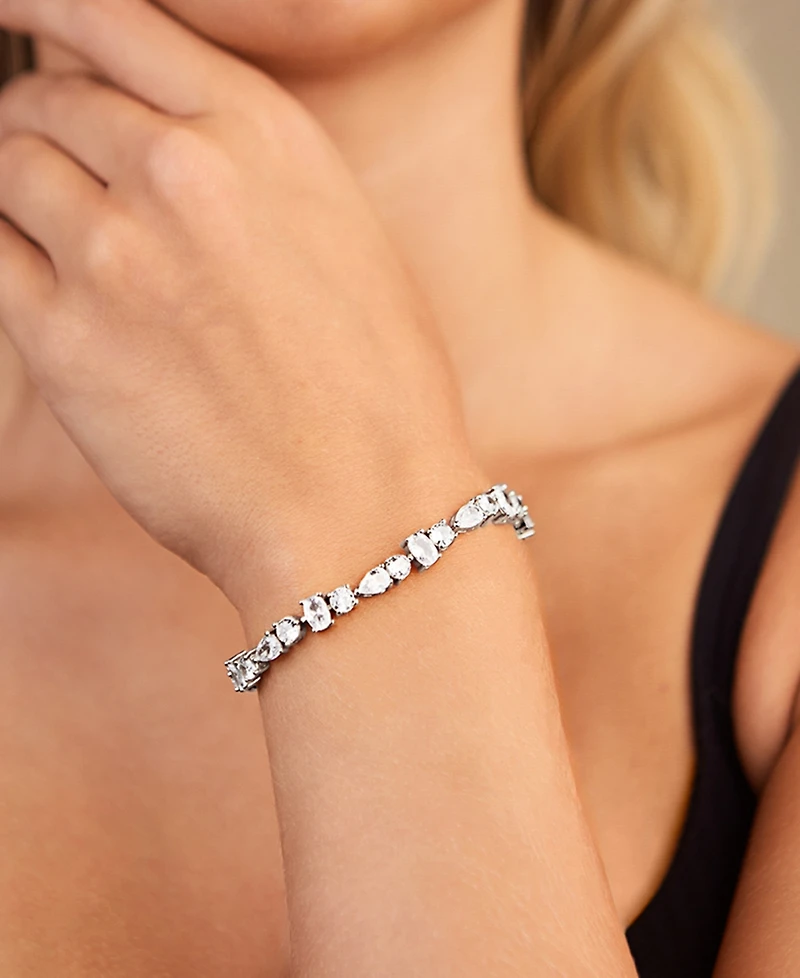 Sterling Forever Billie Cubic Zirconia Tennis Bracelet