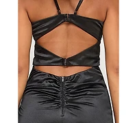 Emerald Sundae Juniors' Corset-Front Cutout-Back Gown, Created for Macy's