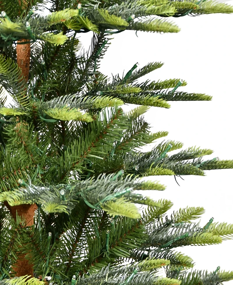 Puleo 4.5' Pre-Lit Artificial Aspen Fir Tree
