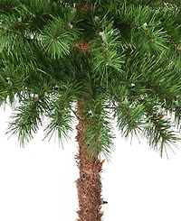 Puleo 4' Pre-Lit Artificial Palm Tree with Multi-Color Lights