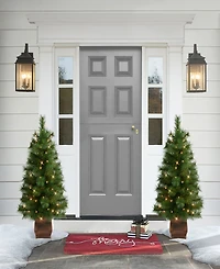 Puleo 3.5' Artificial Pre-Lit Potted Wyoming Pine Tree