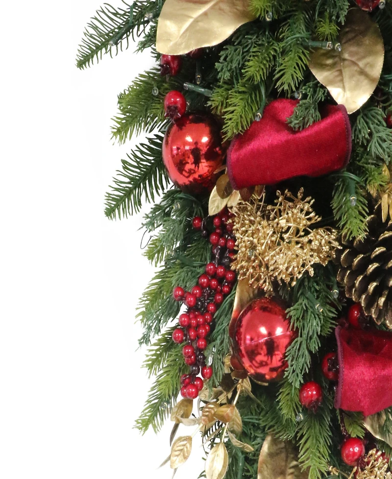 Puleo 28" Pre-Lit Adorned Swag