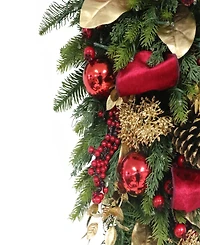 Puleo 28" Pre-Lit Adorned Swag