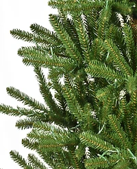 Puleo 7.5' Pre-Lit Artificial Slim Mountain View Spruce Tree