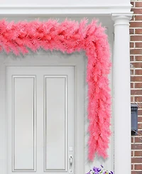 Puleo 9' x 10" Artificial Round Valley Pine Garland