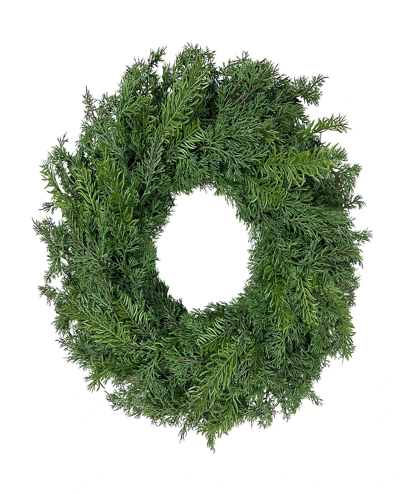 Puleo 24" Artificial Christmas Wreath with Branch Tips