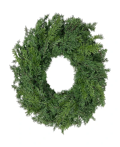 Puleo 24" Artificial Christmas Wreath with Branch Tips