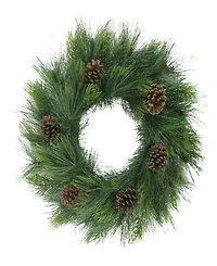 Puleo 24" Artificial Adorned Wreath with Pinecones