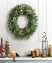 Puleo 24" Artificial Teton Pine Christmas Wreath