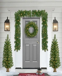 Puleo 5-Pc. Pre-Lit Artificial Christmas Decor Set