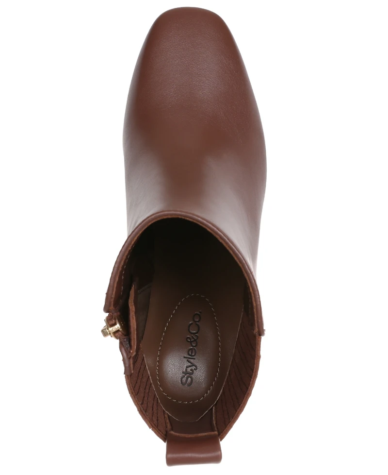 Style & Co Women's Hutchh Square Toe Ankle Booties, Macy's Exclusive