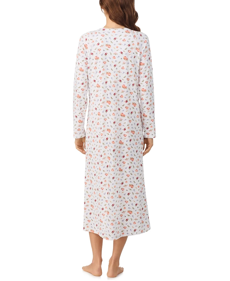 Eileen West Women's Long Sleeve Nightgown