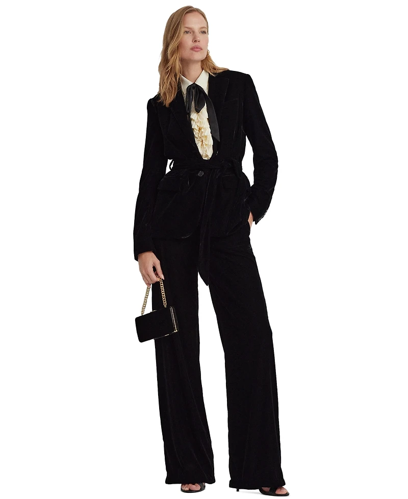 Lauren Ralph Lauren Velvet Small Franki Mini Clutch