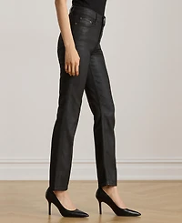 Lauren Ralph Women's Coated Straight Ankle Jeans