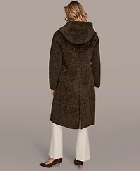 Donna Karan New York Women's Hooded Maxi Coat