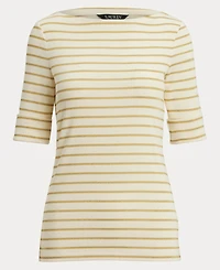 Lauren Ralph Women's Striped Boatneck T-shirt