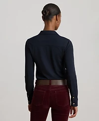 Lauren Ralph Women's Roll-Tab-Sleeve Cardigan