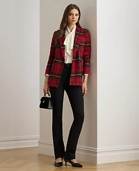 Lauren Ralph Women's Plaid Long Sleeve Blazer