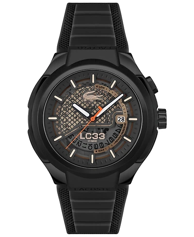 Lacoste Men's LC33 Mech Hybrid Automatic Silicone Strap Watch