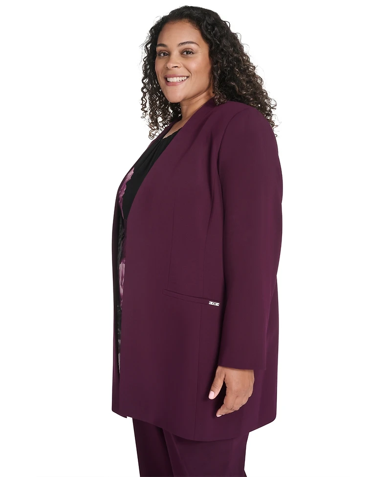 Calvin Klein Plus Long Sleeve Blazer