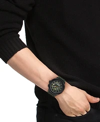 Lacoste Men's LC33 Mech Hybrid Automatic Green Silicone Strap Watch, 44mm