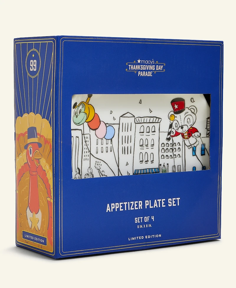 Macy's Thanksgiving Day Parade Scalloped Appetizer Plate Set, Set of 6, Macy's Exclusive
