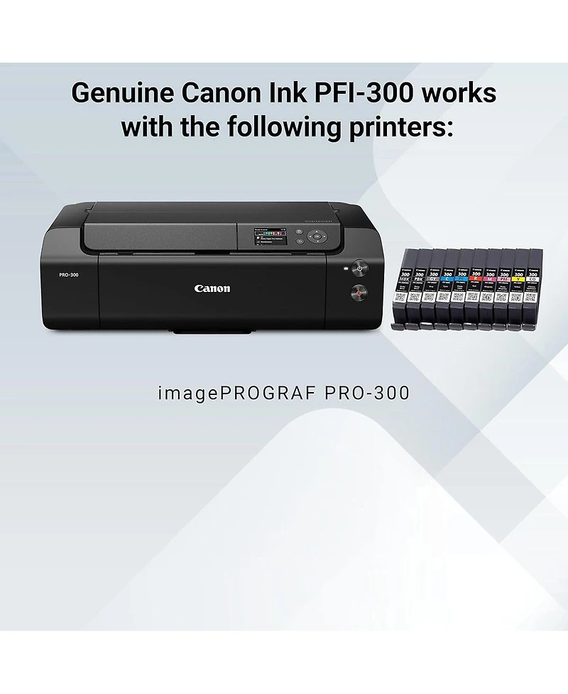 Canon 2 Pack Pfi-300 14.4ml 10 Color Ink Pack