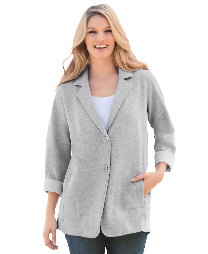 Woman Within Women's Knit Blazer