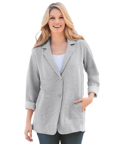 Woman Within Women's Knit Blazer