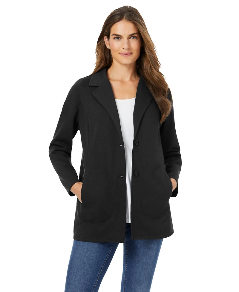 Woman Within Women's Knit Blazer