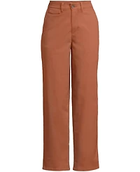 Lands' End Women's Chino High Rise Rail Straight Leg Pants