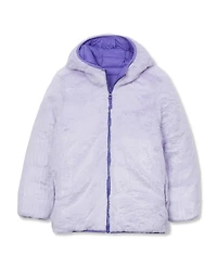 Lands' End Girls FeatherFree Reversible Hooded Jacket
