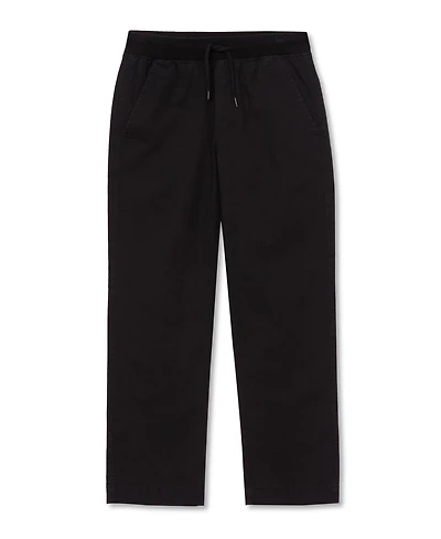 Lands' End Boys Husky Stretch Soft Rib Waist Iron Knee Pull On Pants