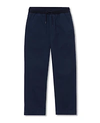 Lands' End Boys Husky Stretch Soft Rib Waist Iron Knee Pull On Pants