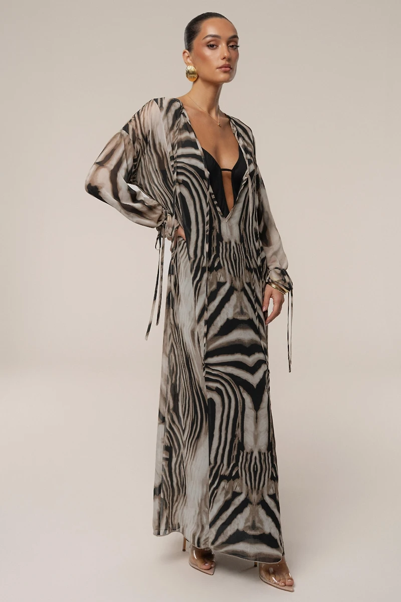Jluxlabel Zebra New Vista Maxi Dress