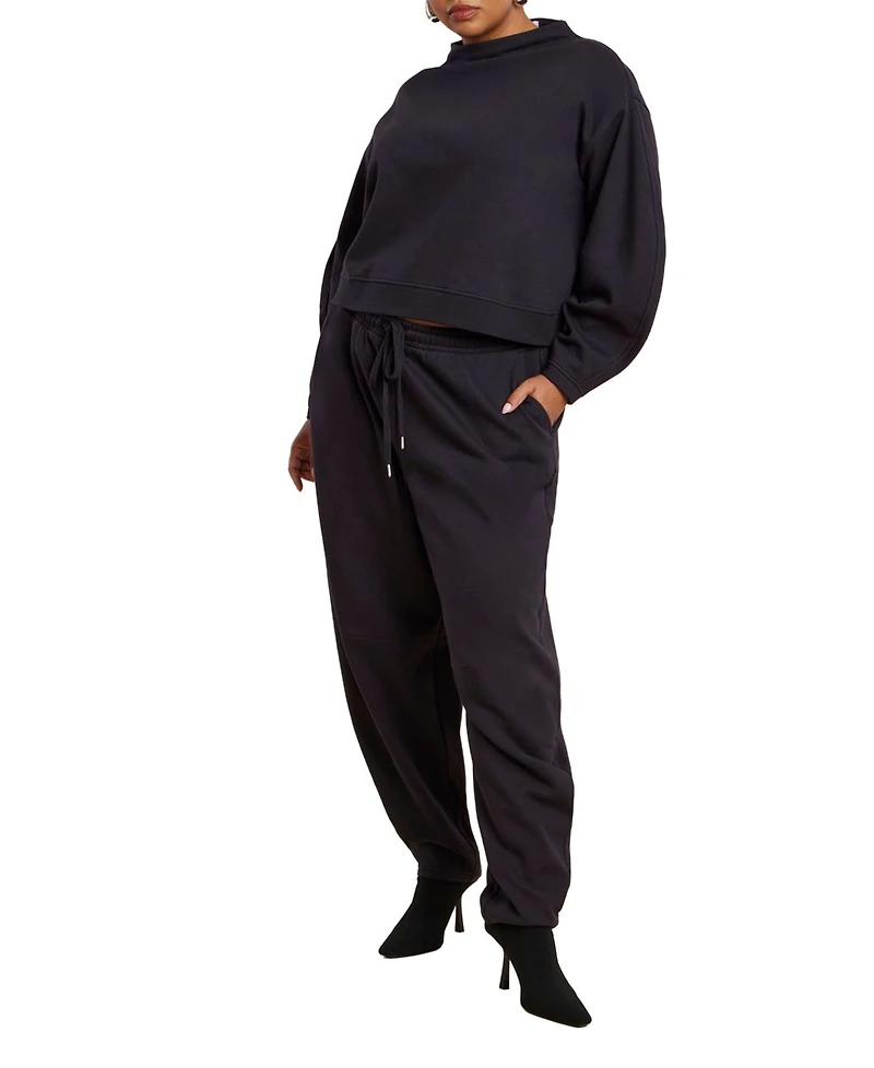Eloquii Women's Elements Barrel Leg Sweatpant