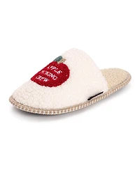 Muk Luks Women's Novelty Punch Needle Fall Scuff Slipper